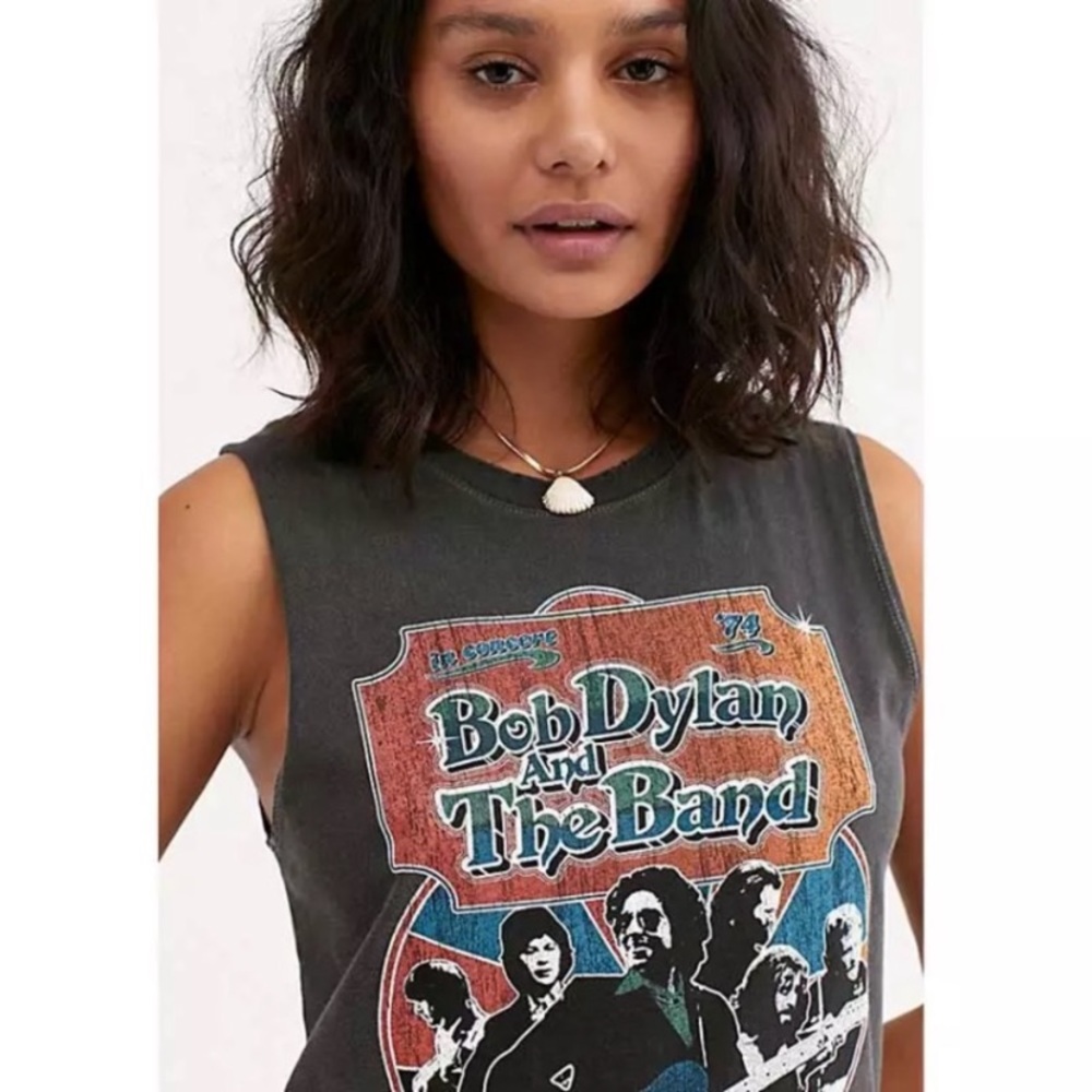 SOLD OUT Bob Dylan Band Concert Graphic Vintage Style Tank - Picture 6 of 9